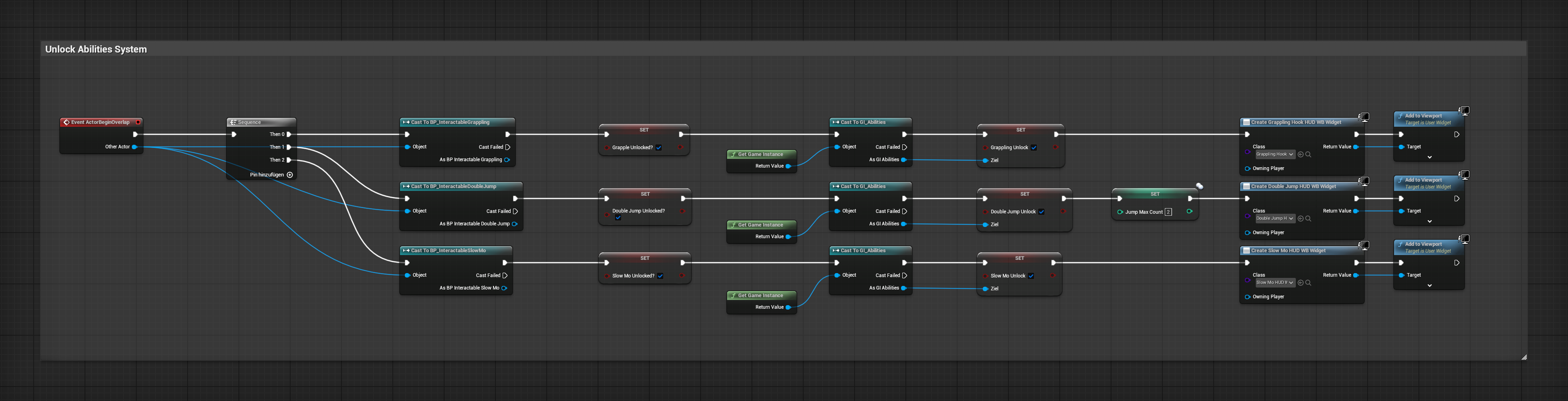 Unlock Abilities — Blueprint